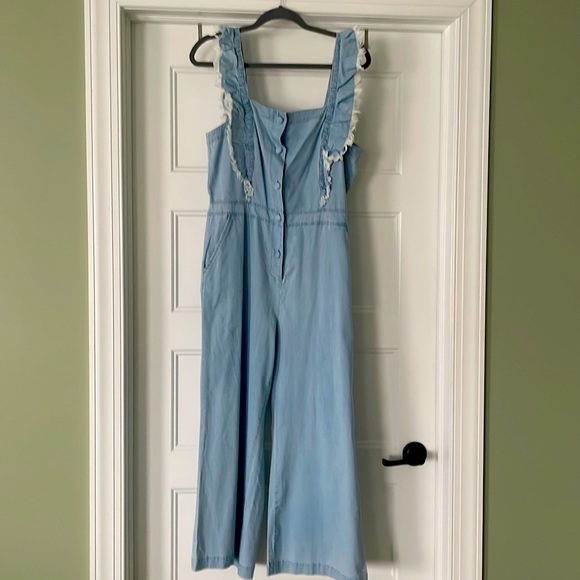 Chambray Jumpsuits Bb Dakota Denim Jumpsuit OLIVE OAK CHAMBRAY